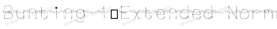 Bunting 1-Extended Normal字体转换
